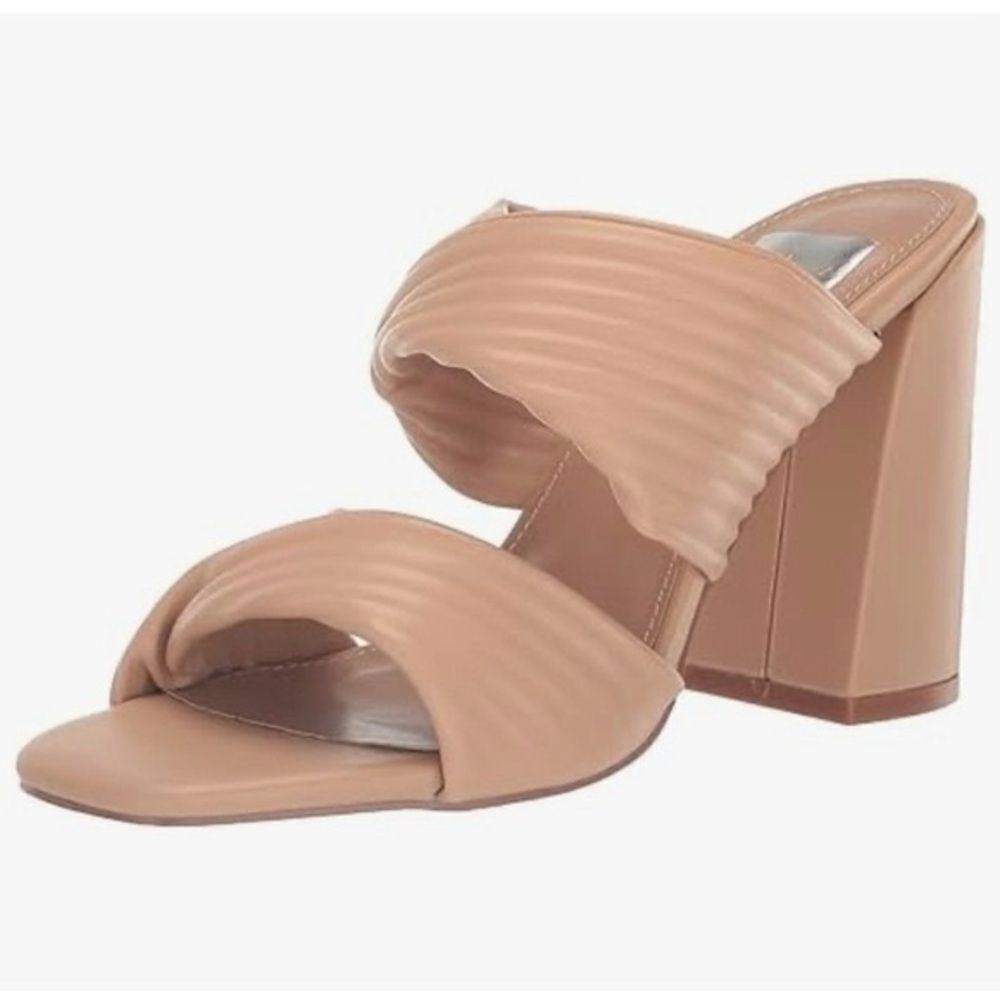 Dolce Vita Tan Women's Block Heel Mules Size 10